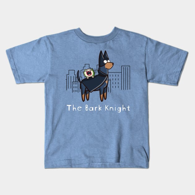 The Bark Knight Kids T-Shirt by IrmaBonet